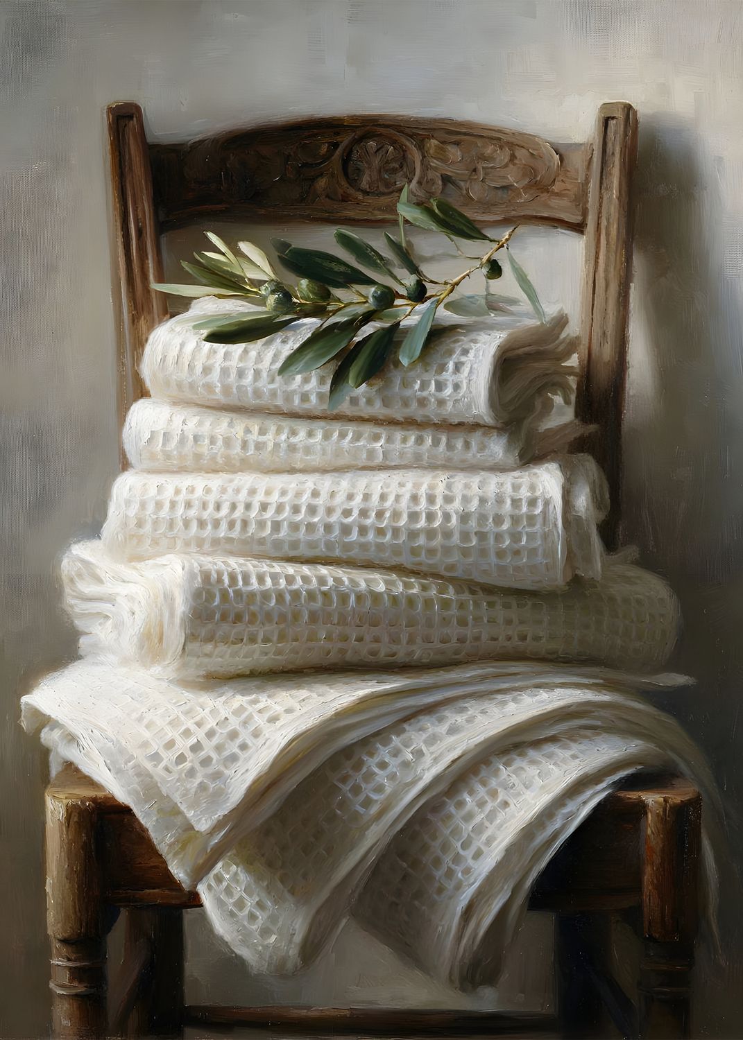 Waffleknit Cotton Towels