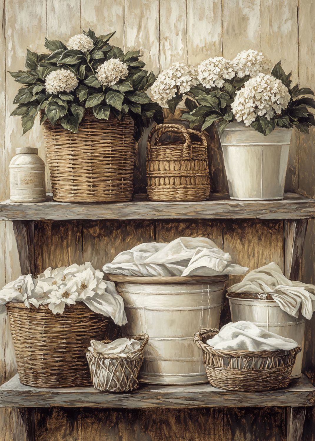 Vintage Laundry Baskets
