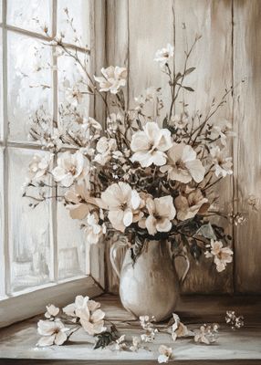 Neutral Vase at Window