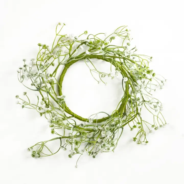 12" Baby's Breath Candle Ring