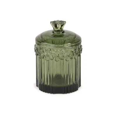 Green Vintage Glass Jars
