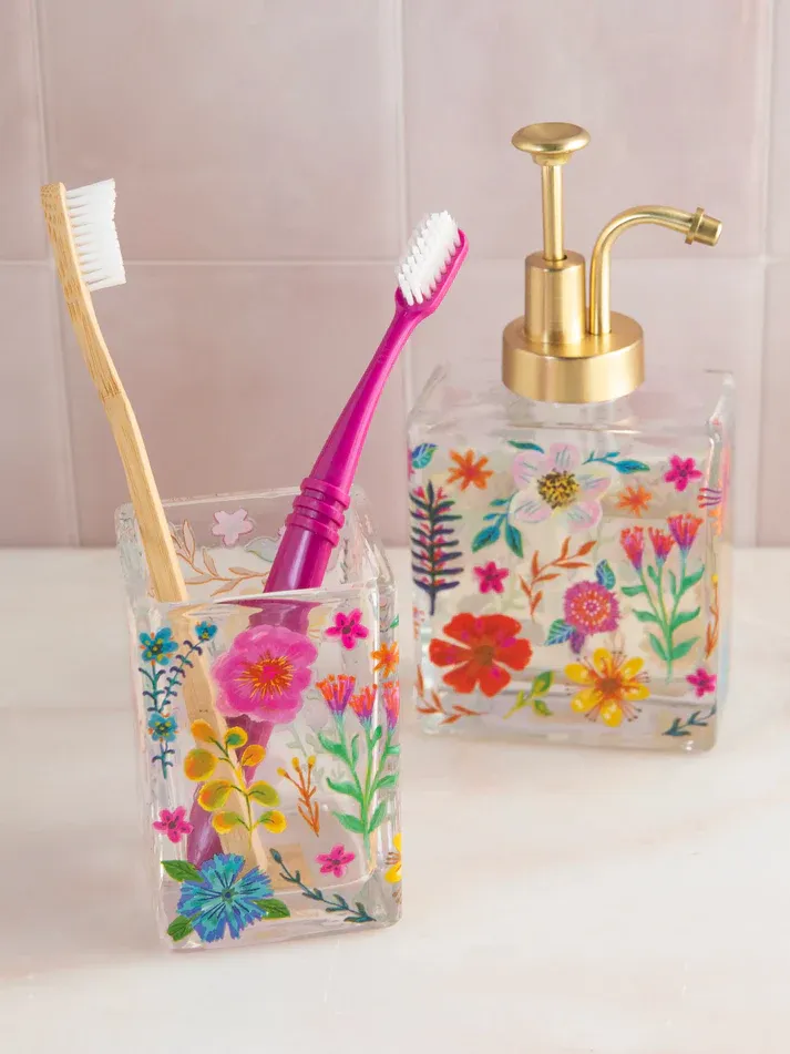 Floral Bath Accessories