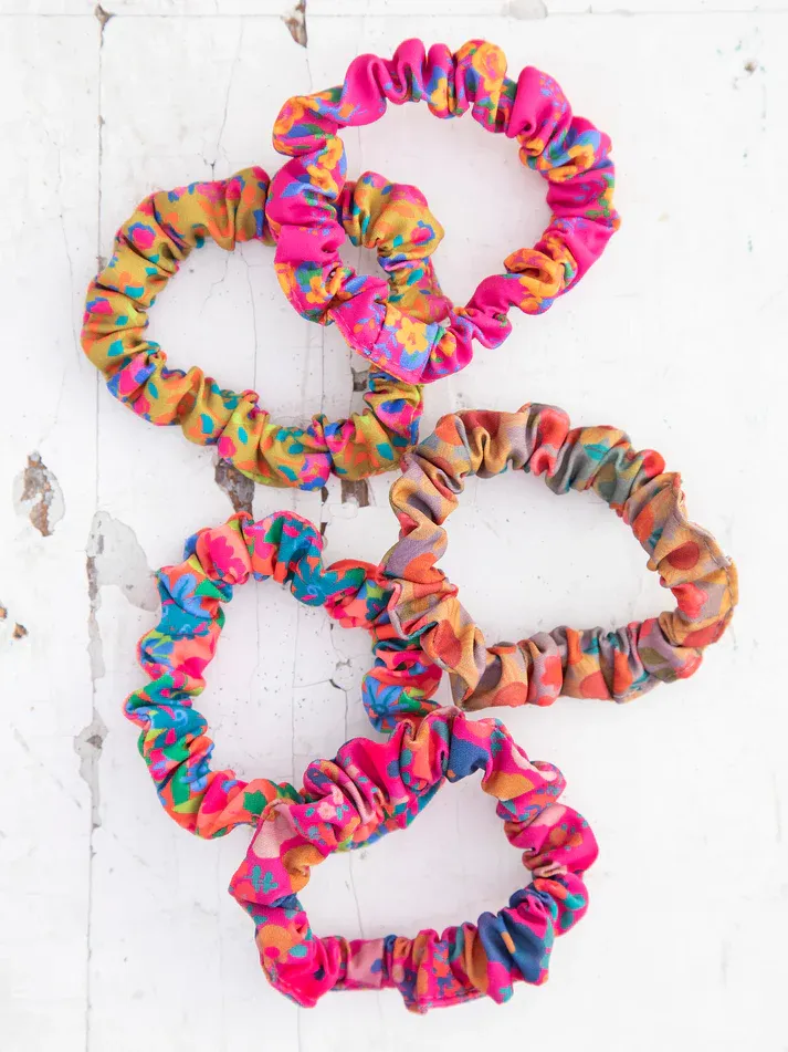 Mixed Print Scrunchies