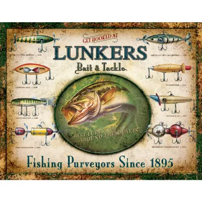 Lunker's Lures Tin Sign