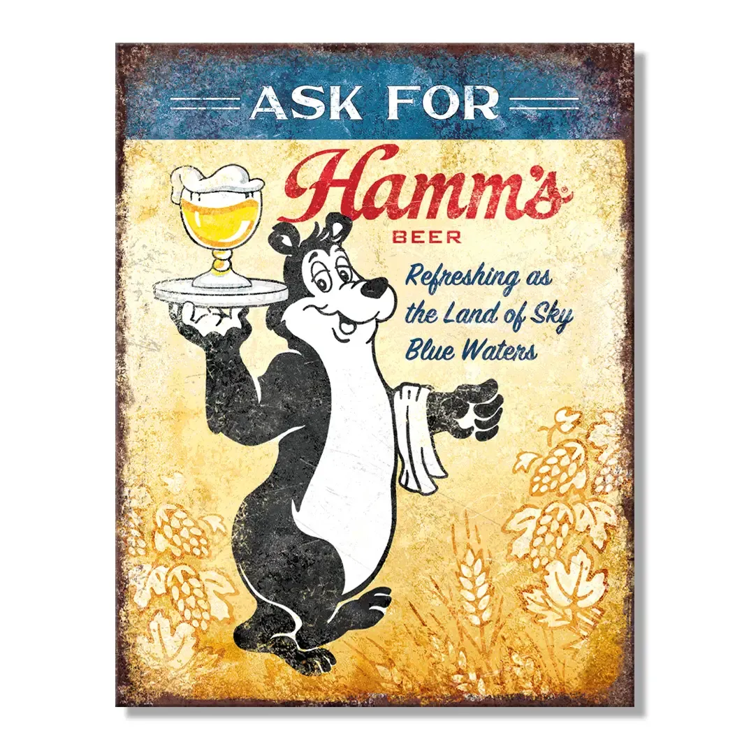 Hamms Tin Sign