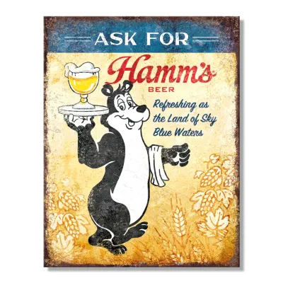 Hamms Tin Sign