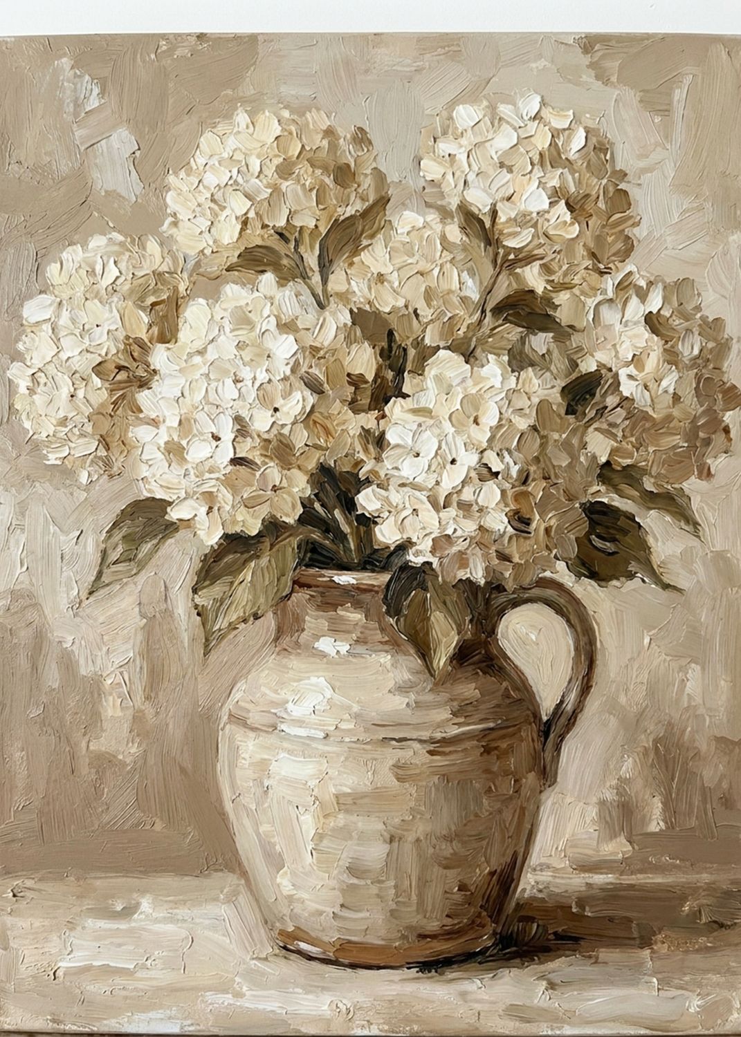 Hydrangeas in Pitcher