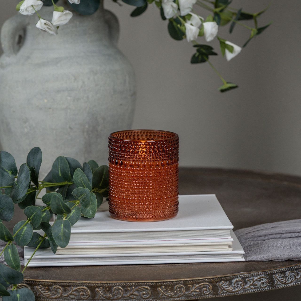 Sienna Dotted Glass Candles