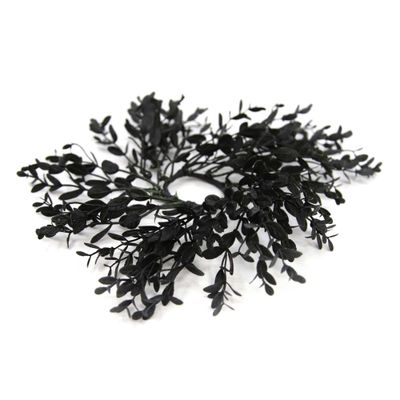 Black Leaf Mini Ring