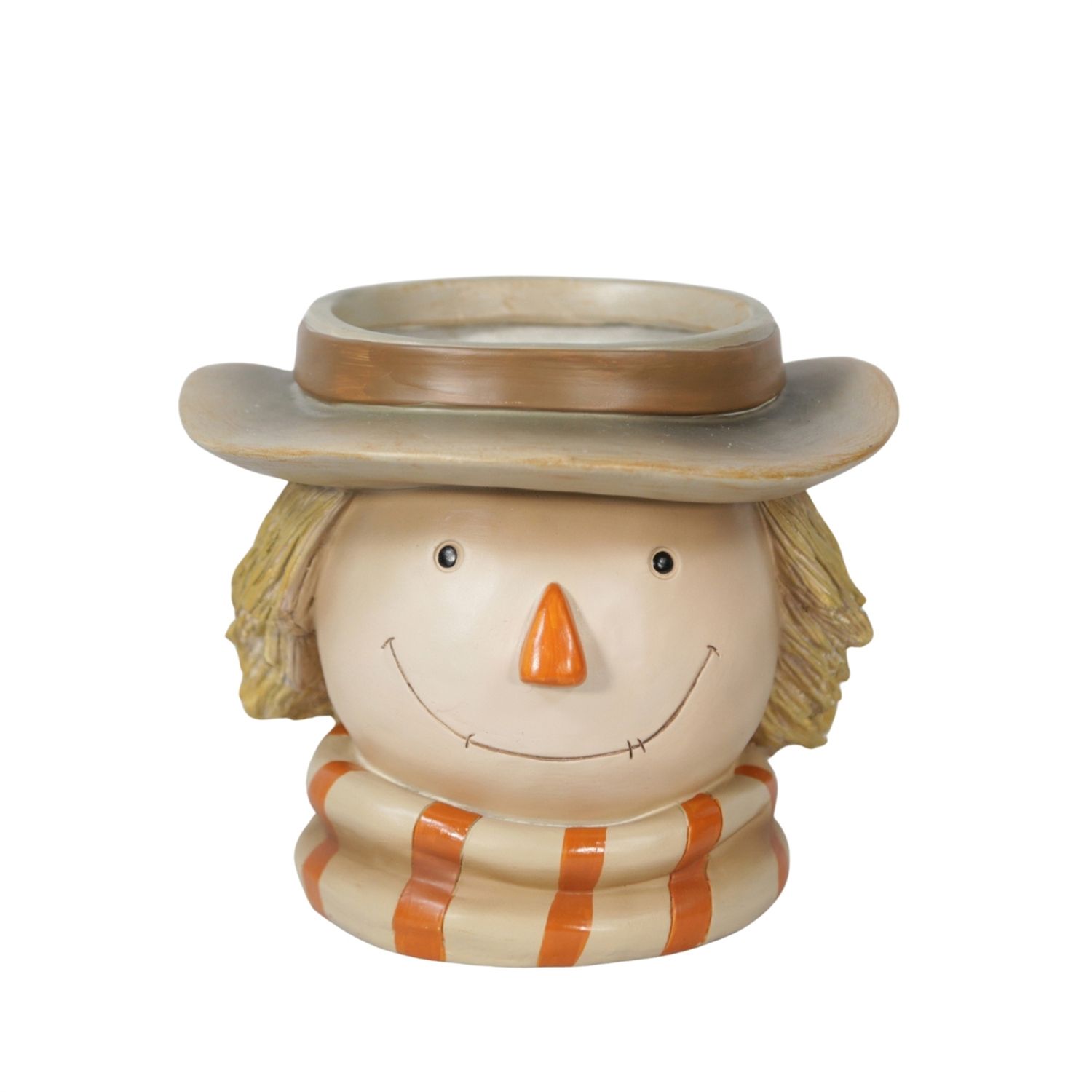 Scarecrow Head Pillar Holder