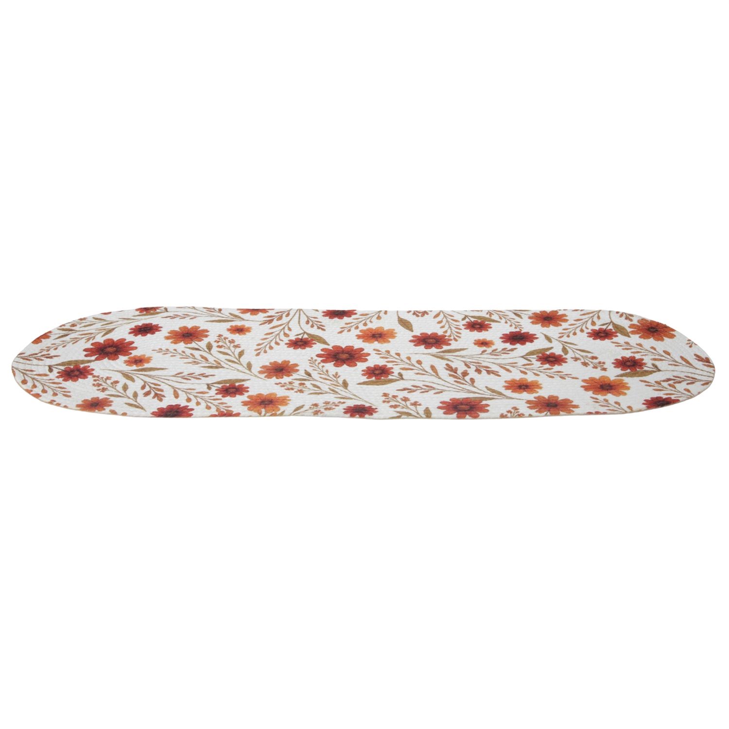 Fall Flowers Oval Mat