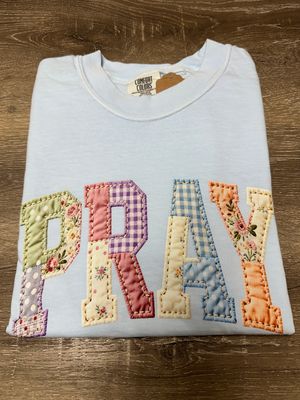 Pray Tee-Chambray