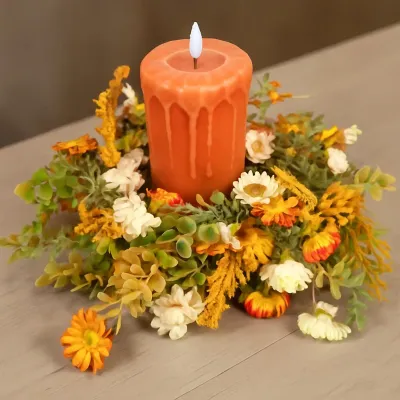 4.5" Marigold Meadow Candle Ring