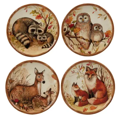 6" Pine Forest Fall Plates