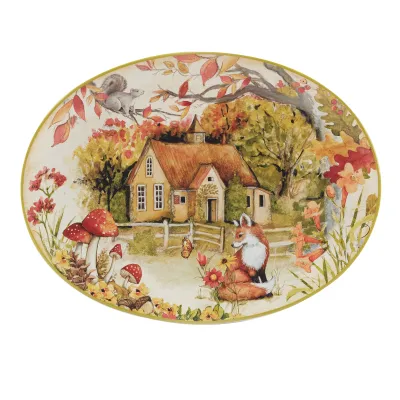 Woodland Critters Fall Platter