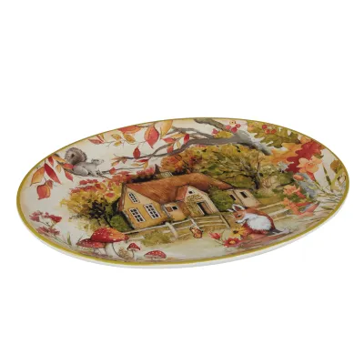 Woodland Critters Fall Platter