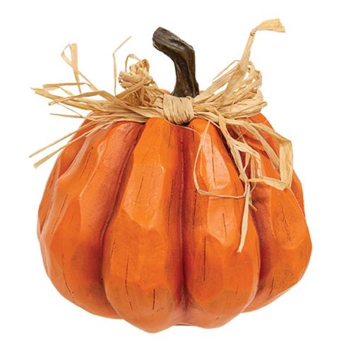 Orange Carved Pumpkin