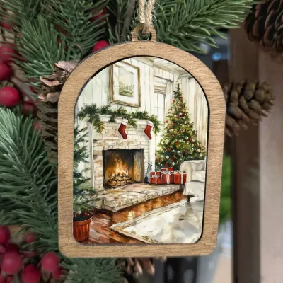 Christmas Fireplace Ornament