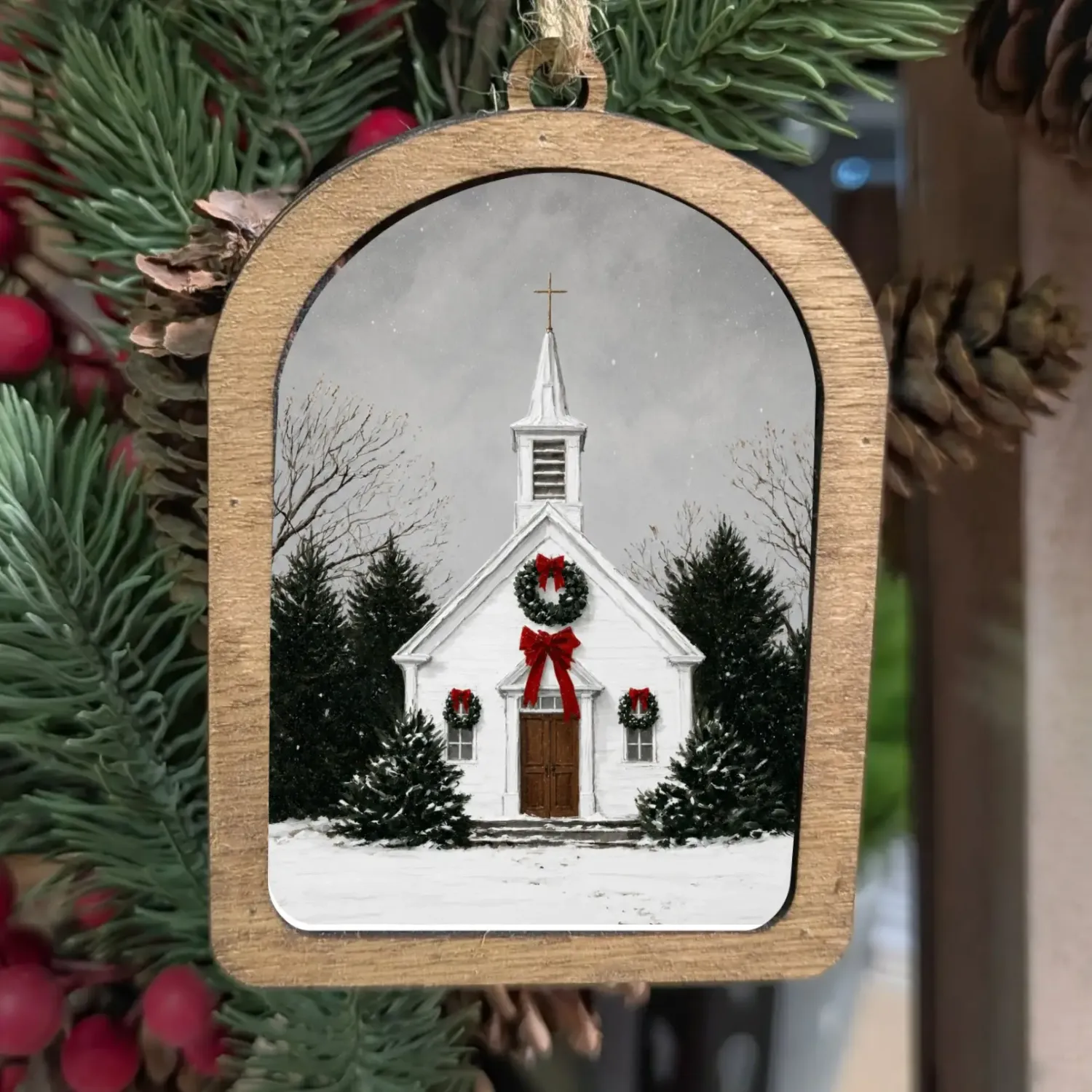 Christmas Church Ornament