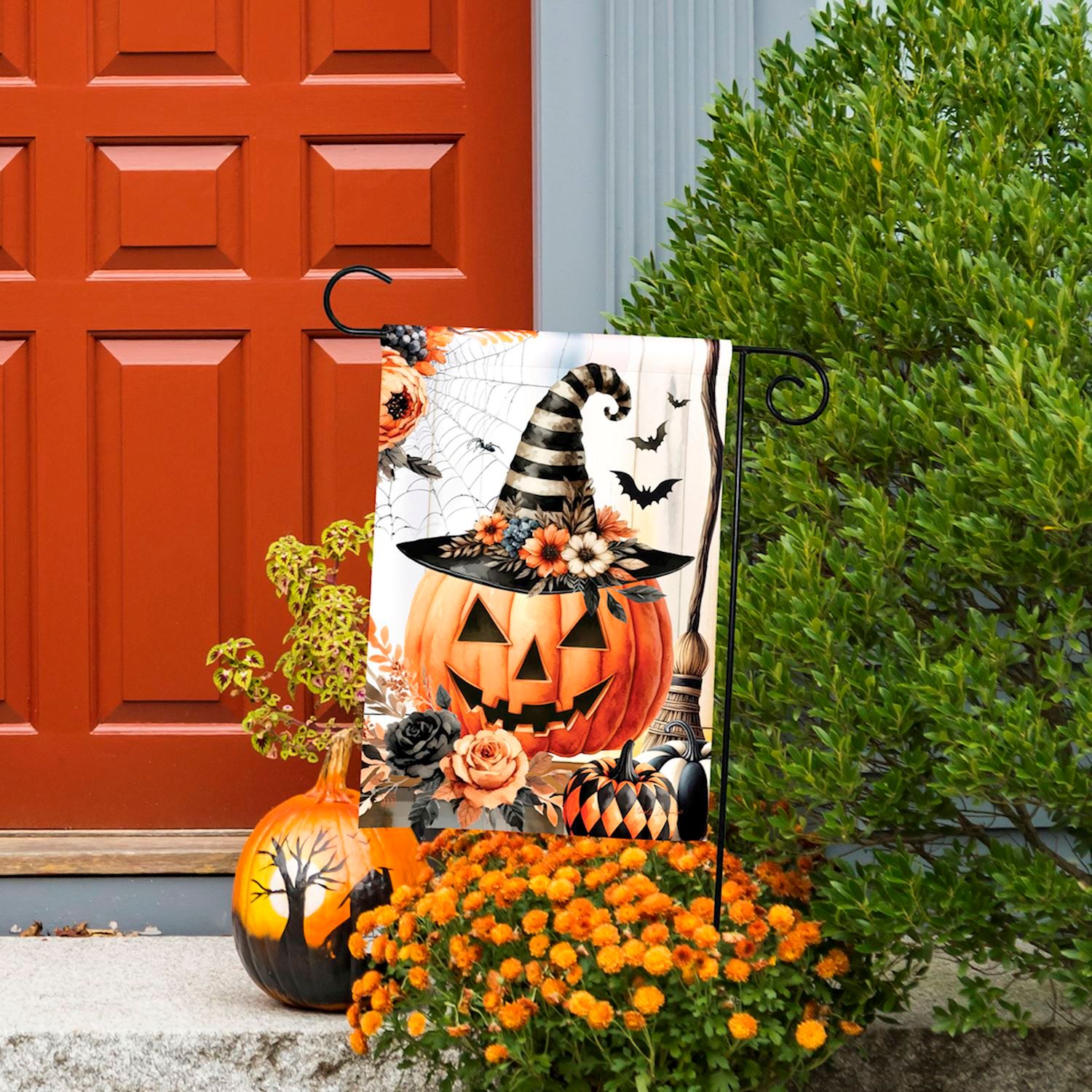 Vintage Jack O' Lantern Garden Flag