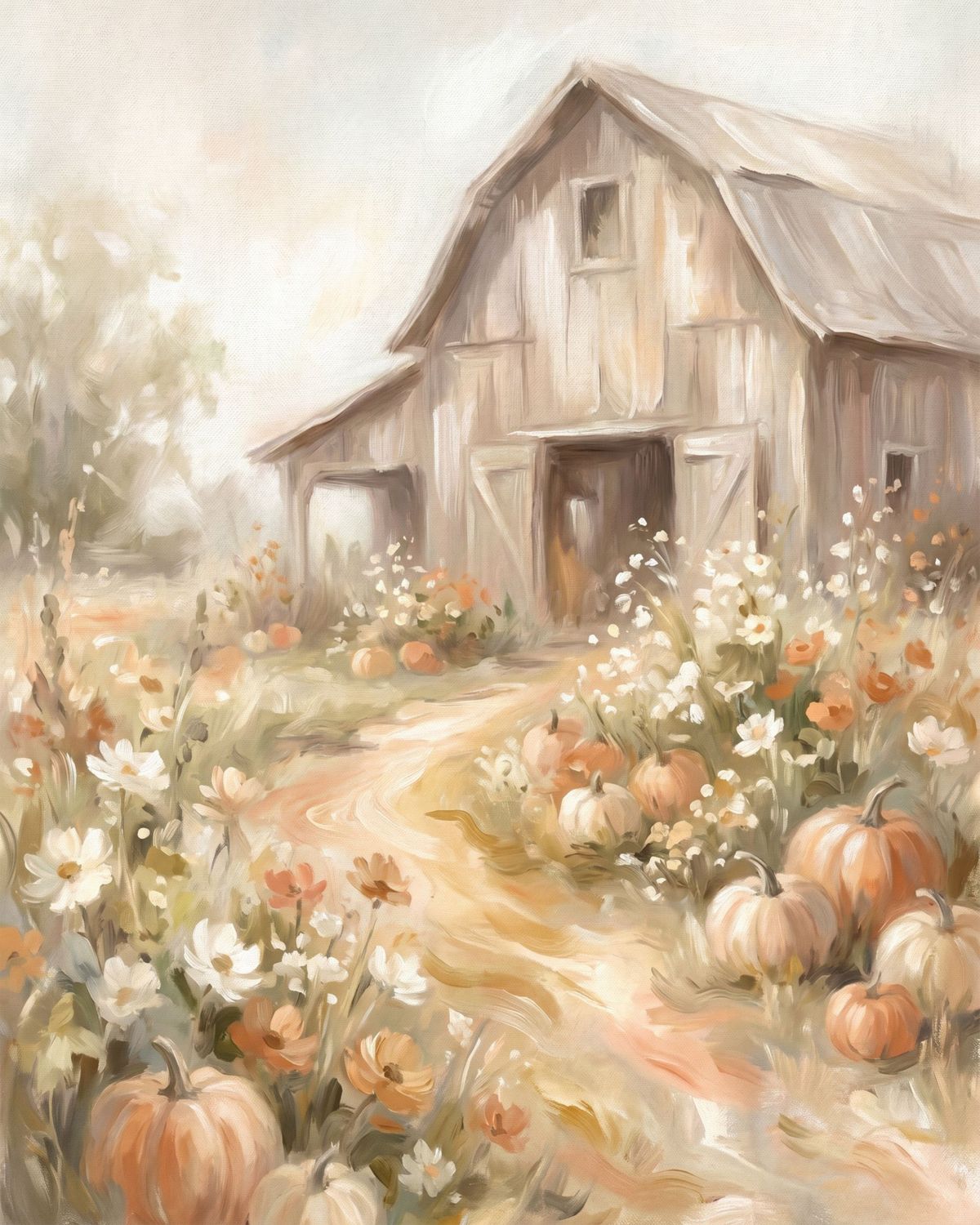 Fall Barn Pumpkin Patch