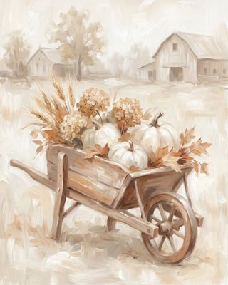 Farmhouse Harvest Wheelbarrow