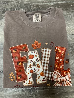 Fall Bow Tee-Espresso