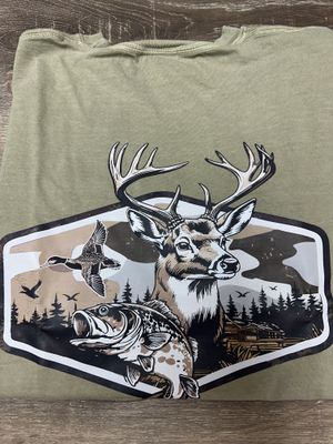 Hunting Season Men's Tee-Khaki