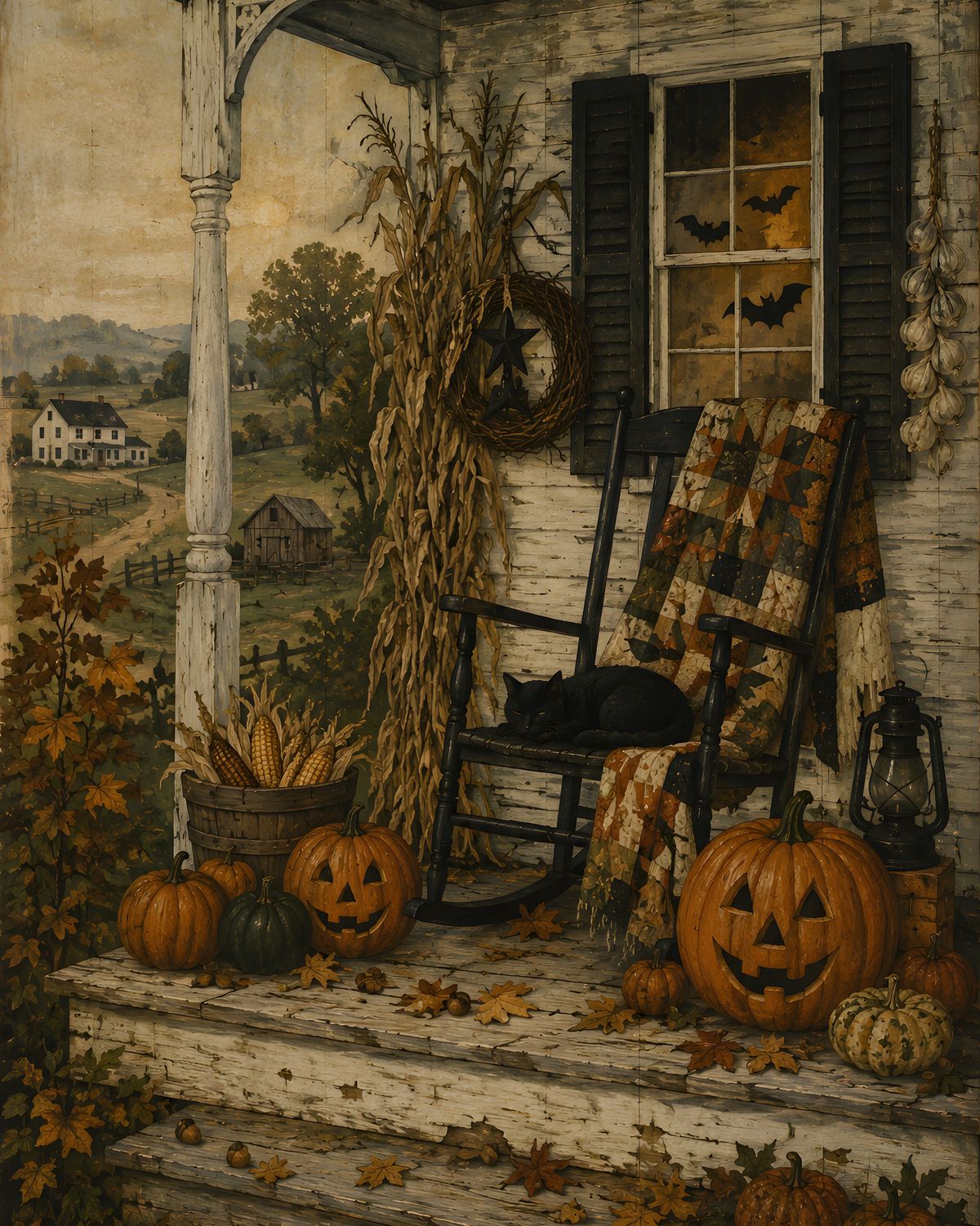 Rustic Halloween Cottage