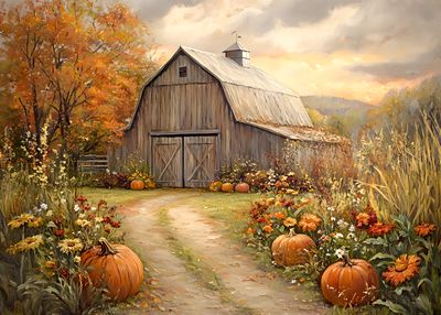 Farmhouse Pumpkin Barn
