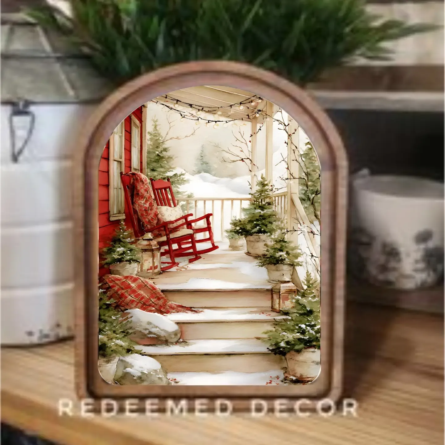 Cozy Christmas Porch