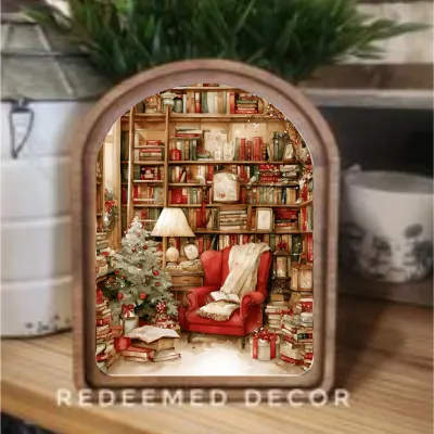Cozy Christmas Reading Nook