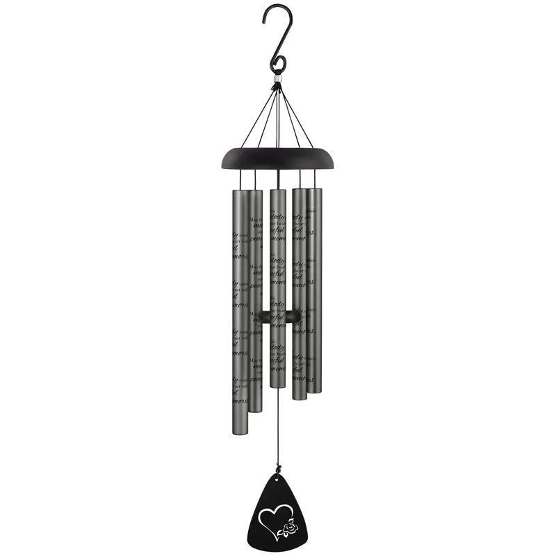 30" Peaceful Memories Charcoal Sonnet Wind Chime
