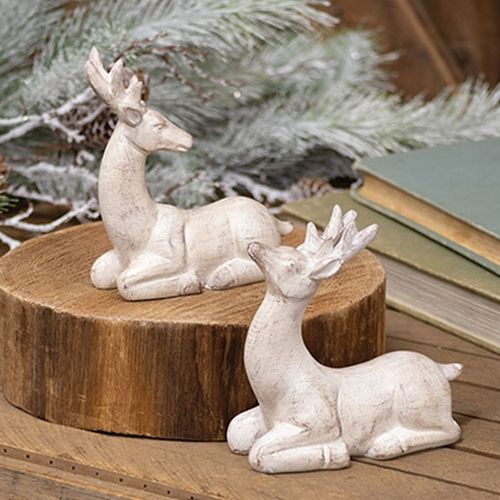 White Distressed Deer