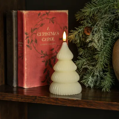 Noelle Cream Tree Candles