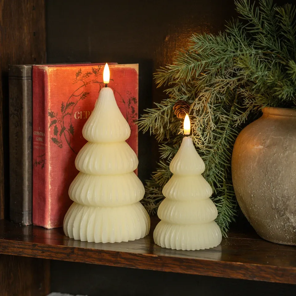 Noelle Cream Tree Candles