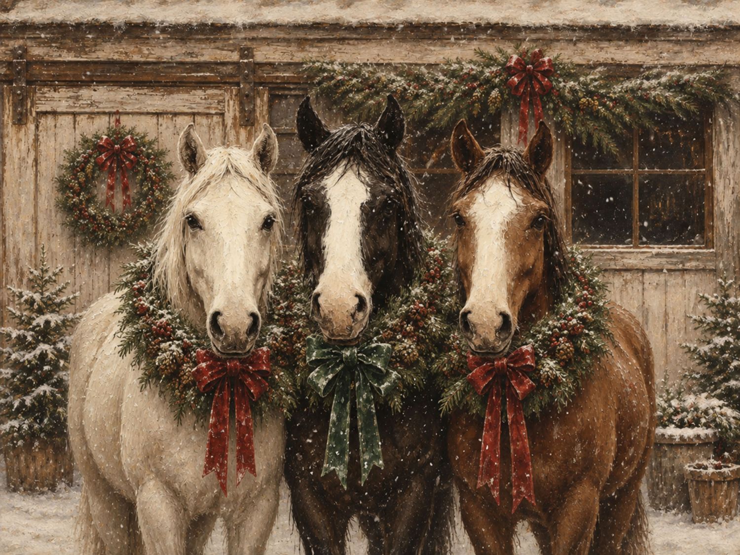 Christmas Horses