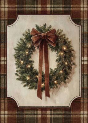 Plaid Christmas Wreath