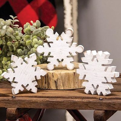 Distressed Snowflake Sitters