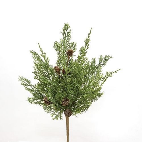 19" Western Cedar &amp; Pinecone Bush