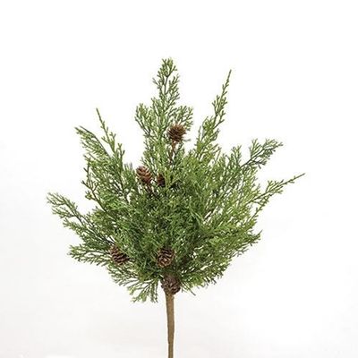 19" Western Cedar &amp; Pinecone Bush