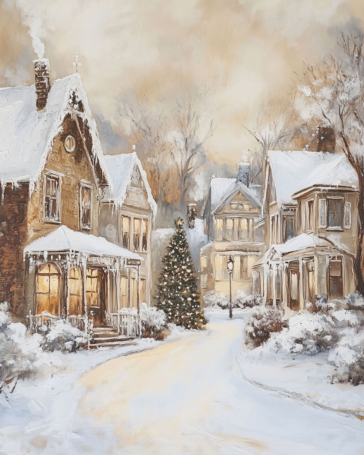 Winter Village Portrait