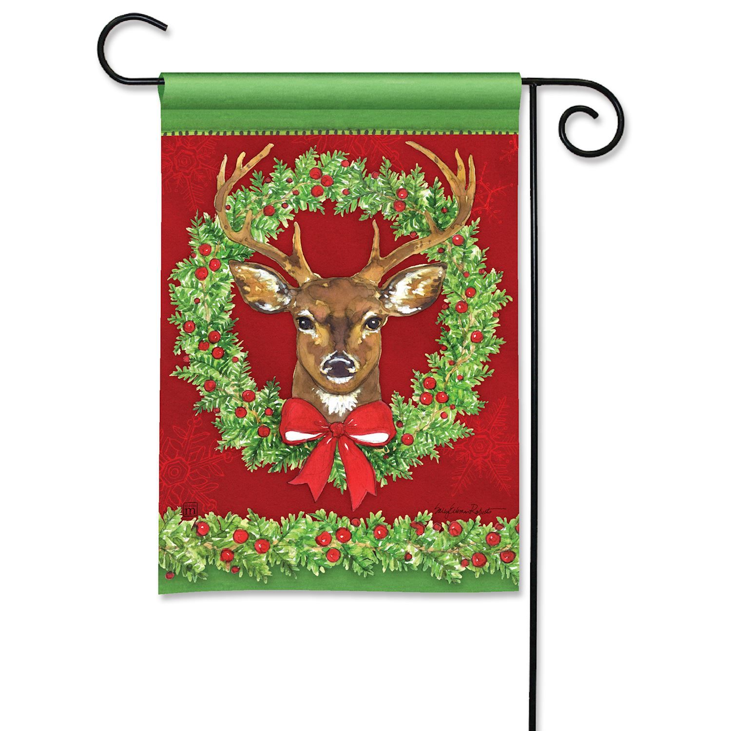 Majestic Winter Garden Flag
