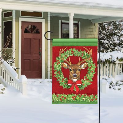 Majestic Winter Garden Flag