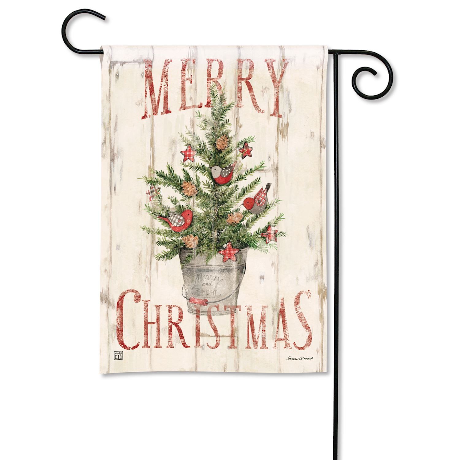 Farmhouse Christmas Garden Flag