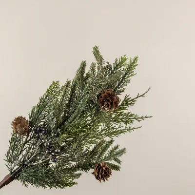 16" Gold Glittered Juniper Pick