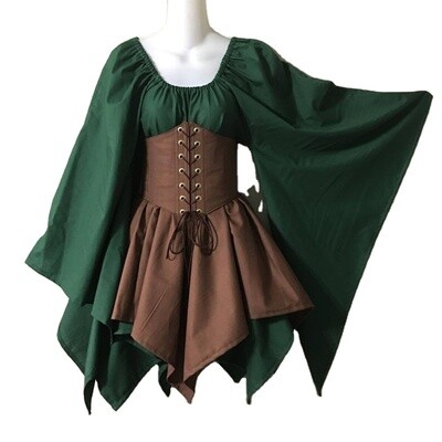 Lace Up Medieval Dress