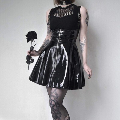 Gothic Suspender Skirt