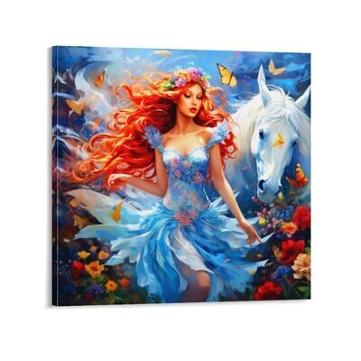 Aladine Collection: High Quality Square Canvas Frameless Decorative Painting