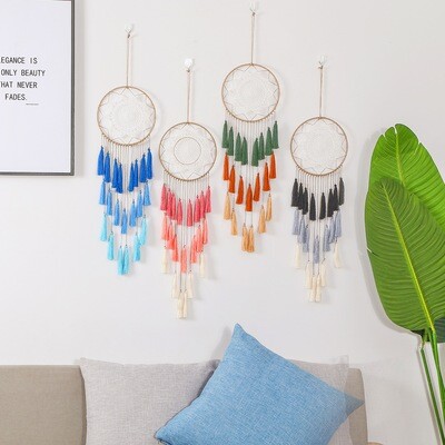 Exclusively For Bohemian Tassel Dream Catcher Large Circle Lace Home Decoration